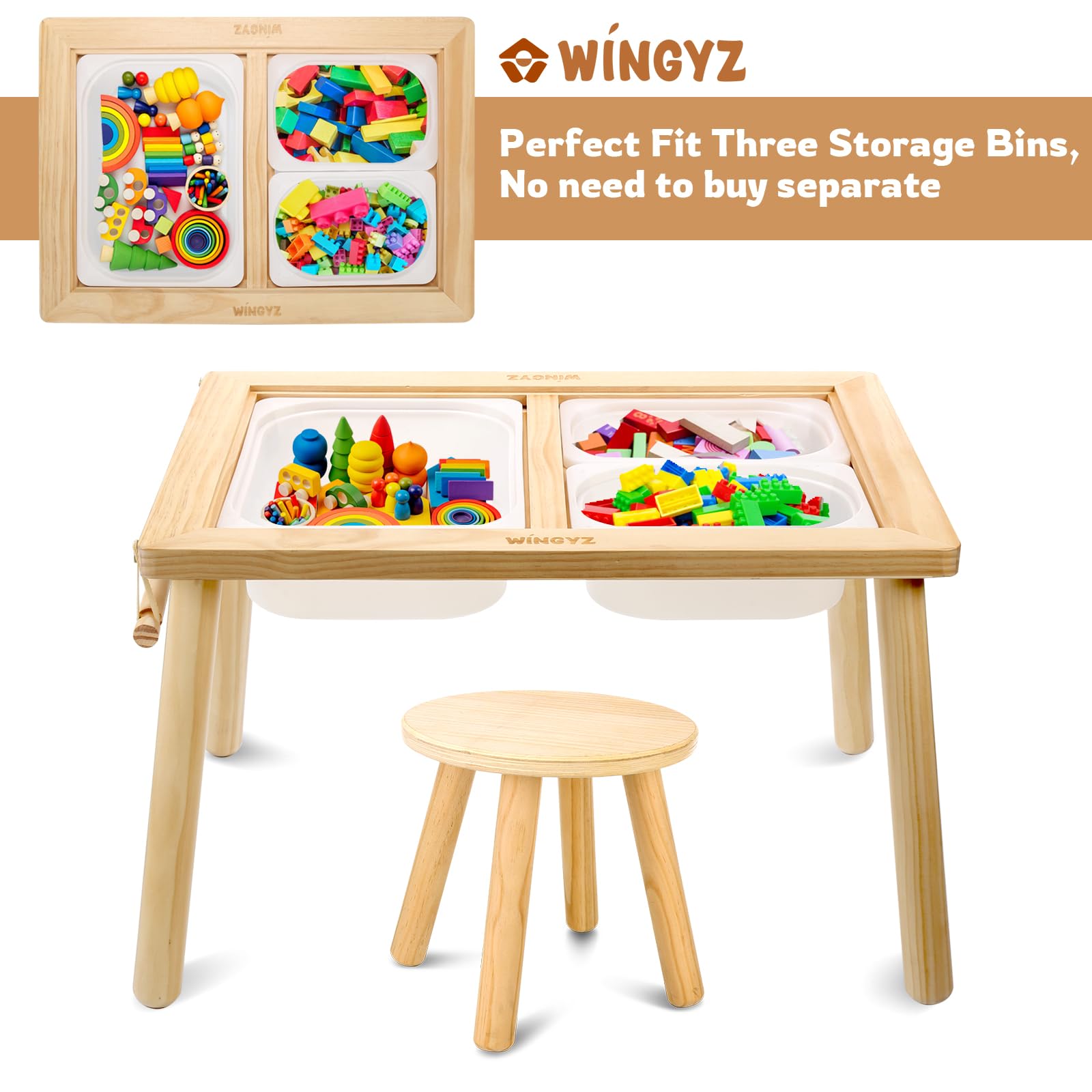 Amazon.co.jp: wingyz 感覚テーブルと椅子セット 3イン1 キッズ
